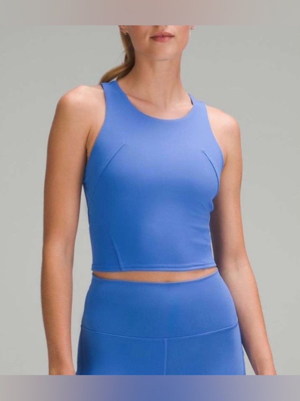 Lululemon Wunder Train Racerback Tank Top, size 4, Pipe Dream Blue